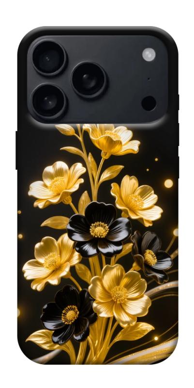 Чехол itsPrint Golden shine для Apple iPhone 17 Pro (6.3"), цветы, купить оптом с доставкой