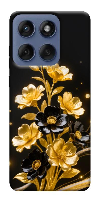 Чехол itsPrint Golden shine для Motorola Edge 60 Fusion, цветы, купить оптом с доставкой