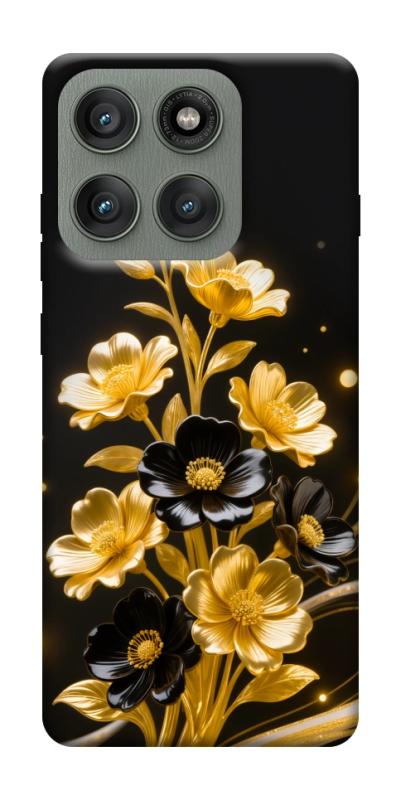 Чехол itsPrint Golden shine для Motorola Edge 60 Pro, цветы, купить оптом с доставкой