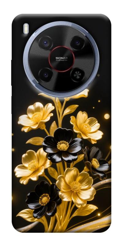 Чехол itsPrint Golden shine для ZTE Nubia V70 Max, цветы, купить оптом с доставкой