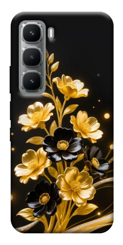 Чохол itsPrint Golden shine для Infinix Hot 60 Pro, квіти, купити оптом з доставкою