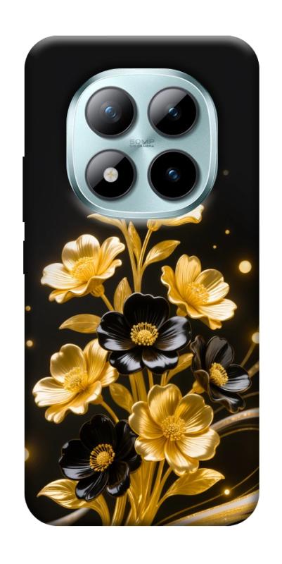 Чехол itsPrint Golden shine для Xiaomi Redmi Note 15 Pro+ 5G, цветы, купить оптом с доставкой