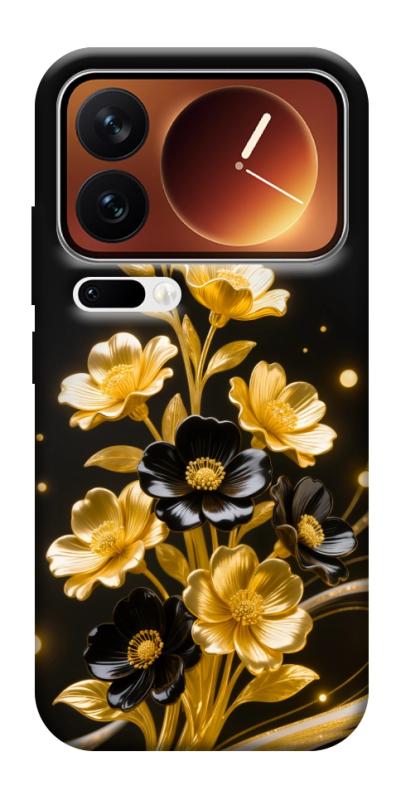 Чехол itsPrint Golden shine для Xiaomi 17 Pro Max, цветы, купить оптом с доставкой