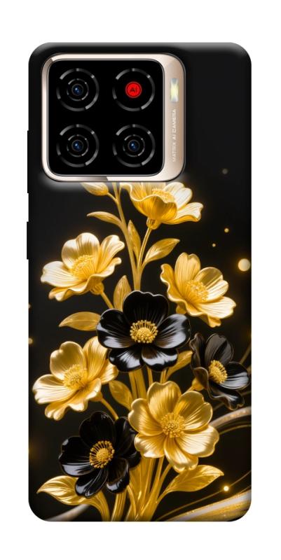 Чехол itsPrint Golden shine для ZTE Blade A56, цветы, купить оптом с доставкой