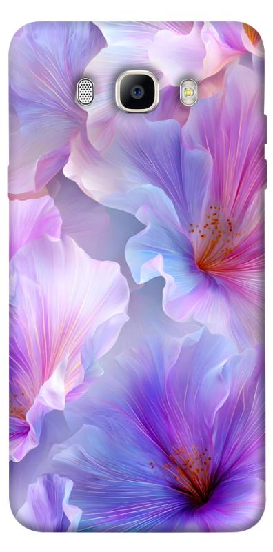 Чохол itsPrint Light purple для Samsung J710F Galaxy J7 (2016), квіти, купити оптом з доставкою