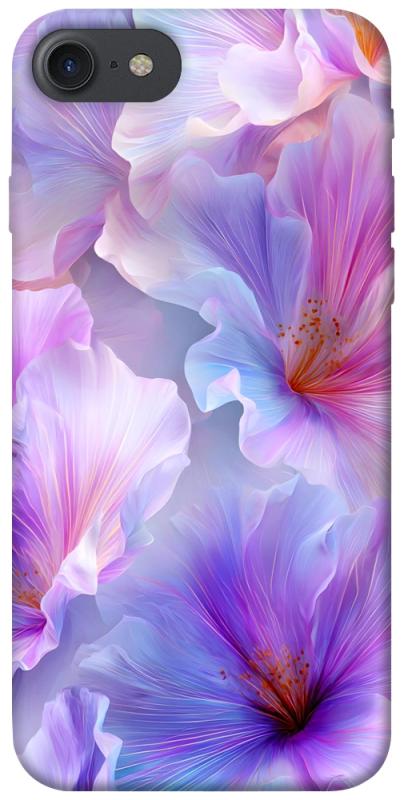 Чехол itsPrint Light purple для Apple iPhone 7 / 8 (4.7"), цветы, купить оптом с доставкой