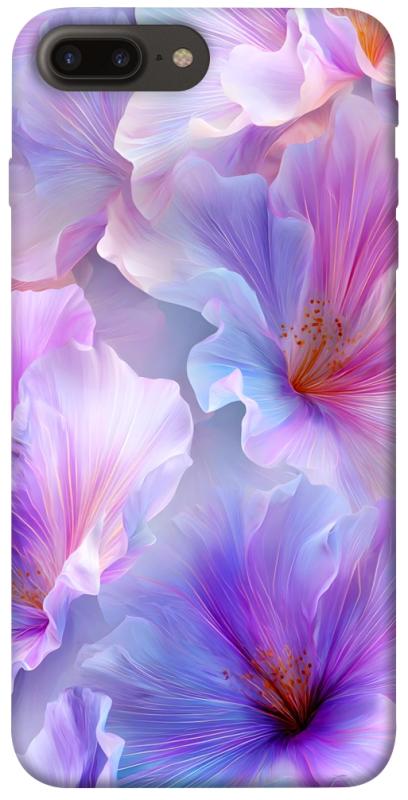 Чехол itsPrint Light purple для Apple iPhone 7 plus / 8 plus (5.5"), цветы, купить оптом с доставкой