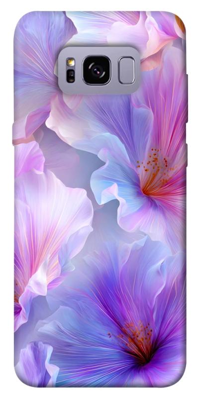 Чохол itsPrint Light purple для Samsung G955 Galaxy S8 Plus, квіти, купити оптом з доставкою