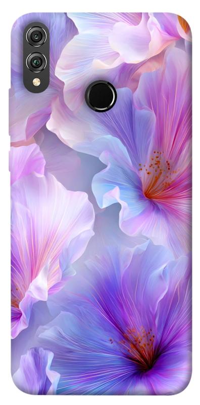 Чехол itsPrint Light purple для Huawei Honor 8X, цветы, купить оптом с доставкой
