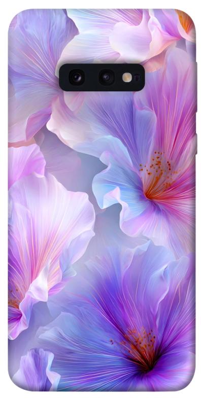 Чехол itsPrint Light purple для Samsung Galaxy S10e, цветы, купить оптом с доставкой