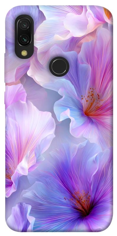 Чехол itsPrint Light purple для Xiaomi Redmi 7, цветы, купить оптом с доставкой