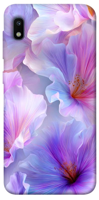Чехол itsPrint Light purple для Samsung Galaxy A10 (A105F), цветы, купить оптом с доставкой