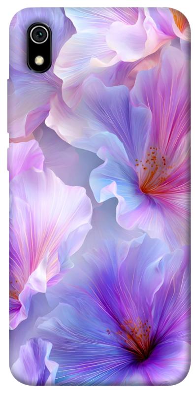 Чехол itsPrint Light purple для Xiaomi Redmi 7A, цветы, купить оптом с доставкой