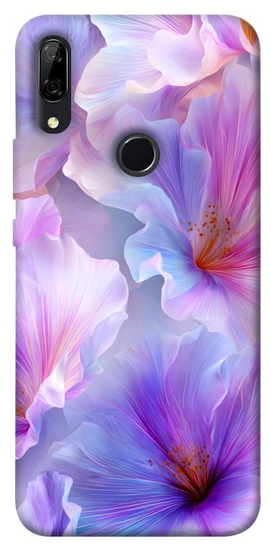 Чехол itsPrint Light purple для Huawei P Smart Z, цветы, купить оптом с доставкой