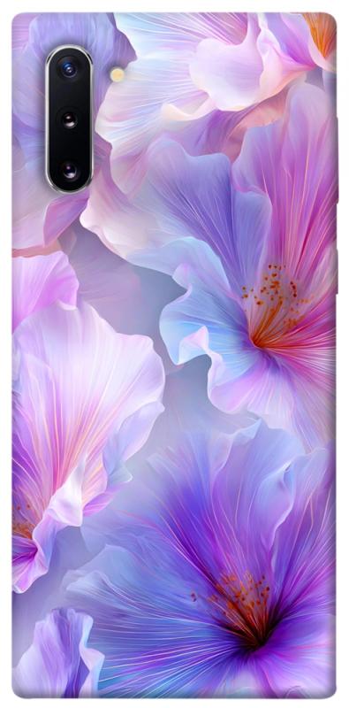 Чехол itsPrint Light purple для Samsung Galaxy Note 10, цветы, купить оптом с доставкой