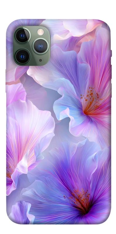 Чехол itsPrint Light purple для Apple iPhone 11 Pro (5.8"), цветы, купить оптом с доставкой