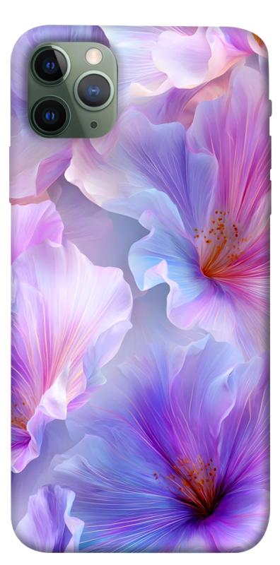 Чехол itsPrint Light purple для Apple iPhone 11 Pro Max (6.5"), цветы, купить оптом с доставкой