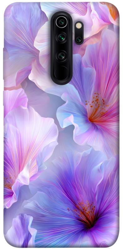 Чехол itsPrint Light purple для Xiaomi Redmi Note 8 Pro, цветы, купить оптом с доставкой
