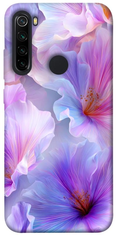 Чехол itsPrint Light purple для Xiaomi Redmi Note 8, цветы, купить оптом с доставкой