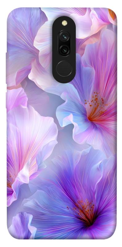 Чехол itsPrint Light purple для Xiaomi Redmi 8, цветы, купить оптом с доставкой
