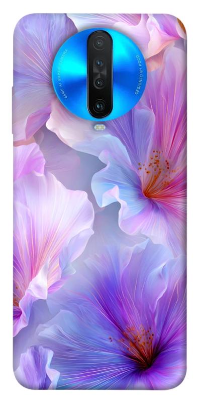 Чехол itsPrint Light purple для Xiaomi Redmi K30, цветы, купить оптом с доставкой