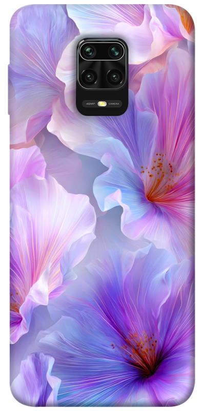Чехол itsPrint Light purple для Xiaomi Redmi Note 9s / Note 9 Pro / Note 9 Pro Max, цветы, купить оптом с доставкой