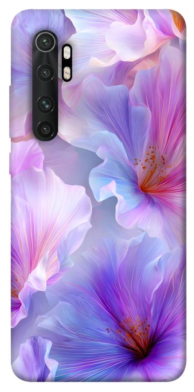 Чехол itsPrint Light purple для Xiaomi Mi Note 10 Lite, цветы, купить оптом с доставкой