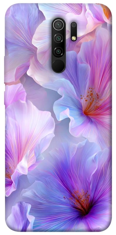 Чехол itsPrint Light purple для Xiaomi Redmi 9, цветы, купить оптом с доставкой