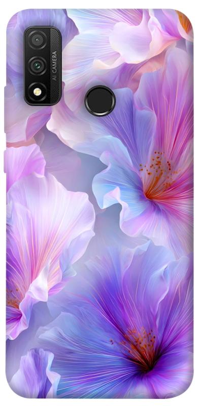 Чехол itsPrint Light purple для Huawei P Smart (2020), цветы, купить оптом с доставкой
