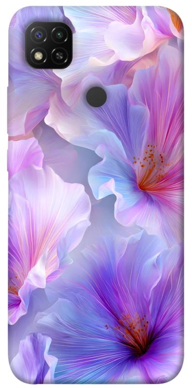 Чехол itsPrint Light purple для Xiaomi Redmi 9C, цветы, купить оптом с доставкой