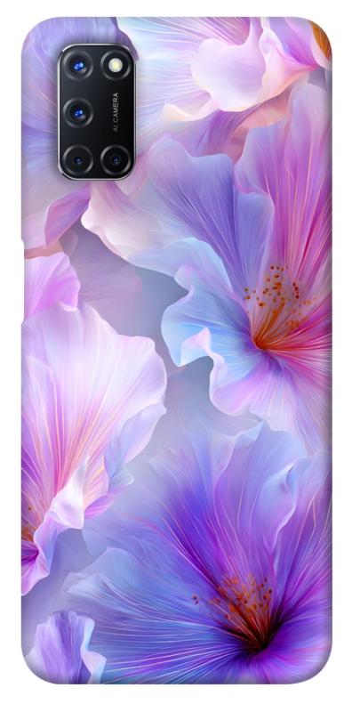Чехол itsPrint Light purple для Oppo A52 / A72 / A92, цветы, купить оптом с доставкой
