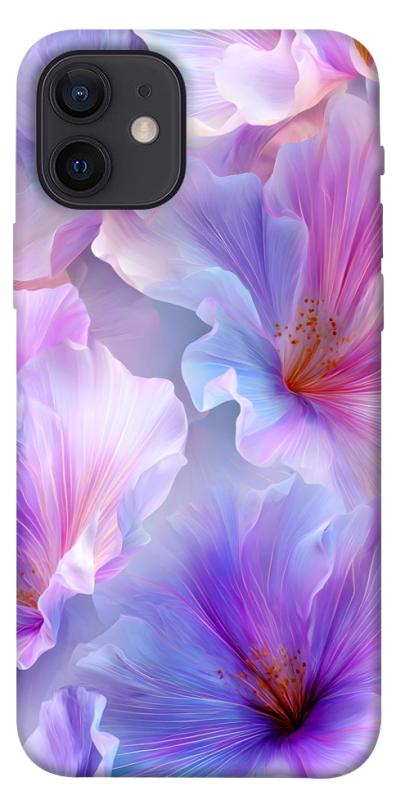 Чохол itsPrint Light purple для Apple iPhone 12 Pro (6.1"), квіти, купити оптом з доставкою