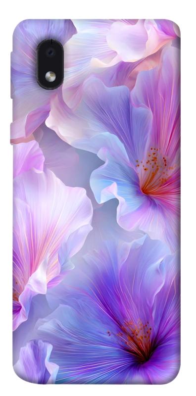 Чехол itsPrint Light purple для Samsung Galaxy M01 Core / A01 Core, цветы, купить оптом с доставкой