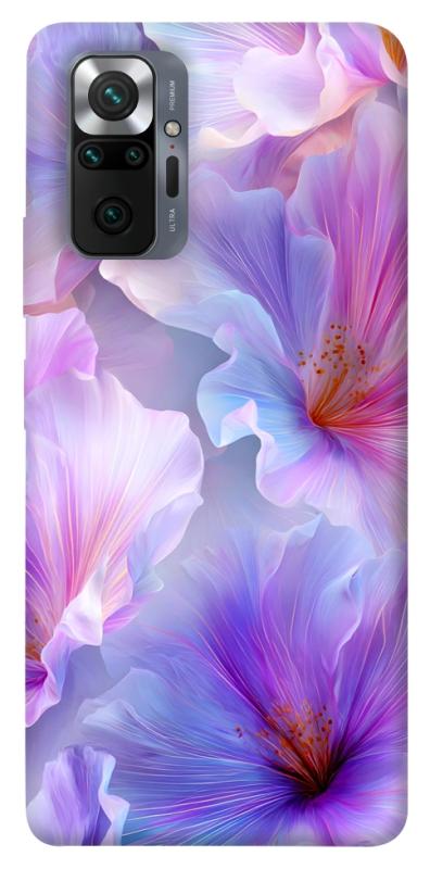 Чехол itsPrint Light purple для Xiaomi Redmi Note 10 Pro, цветы, купить оптом с доставкой