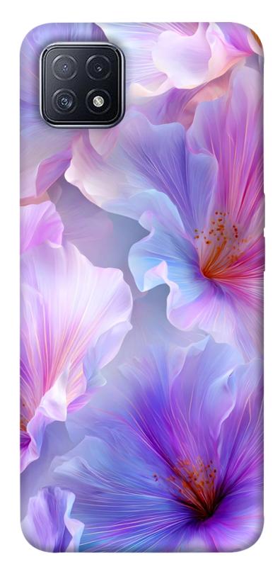 Чехол itsPrint Light purple для Oppo A73, цветы, купить оптом с доставкой