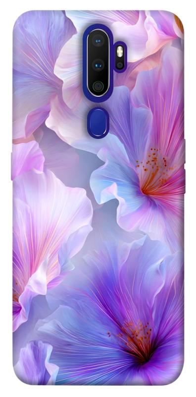 Чехол itsPrint Light purple для Oppo A5 (2020) / Oppo A9 (2020), цветы, купить оптом с доставкой