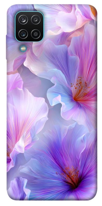 Чохол itsPrint Light purple для Samsung Galaxy A12, квіти, купити оптом з доставкою