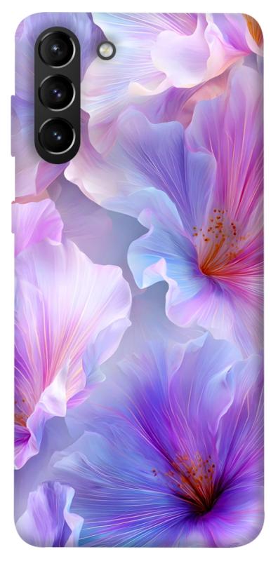 Чехол itsPrint Light purple для Samsung Galaxy S21+, цветы, купить оптом с доставкой