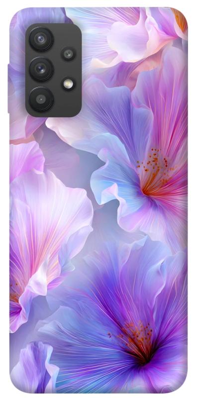 Чехол itsPrint Light purple для Samsung Galaxy A32 (A325F) 4G, цветы, купить оптом с доставкой