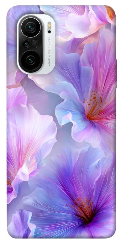 Чехол itsPrint Light purple для Xiaomi Redmi K40 / K40 Pro / K40 Pro+ / Poco F3, цветы, купить оптом с доставкой