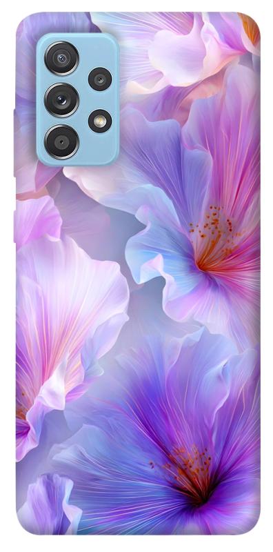 Чохол itsPrint Light purple для Samsung Galaxy A52 4G / A52 5G, квіти, купити оптом з доставкою
