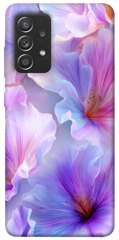 Чохол itsPrint Light purple для Samsung Galaxy A52 4G / A52 5G, квіти, купити оптом з доставкою