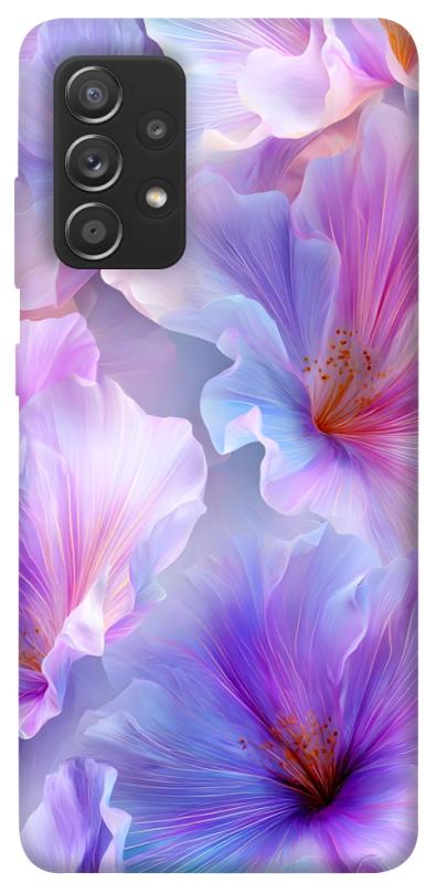 Чехол itsPrint Light purple для Samsung Galaxy A72 4G / A72 5G, цветы, купить оптом с доставкой