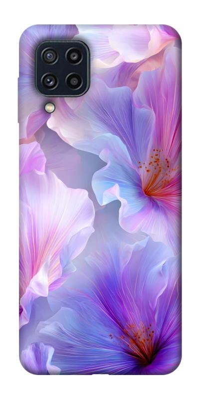 Чехол itsPrint Light purple для Samsung Galaxy M32, цветы, купить оптом с доставкой
