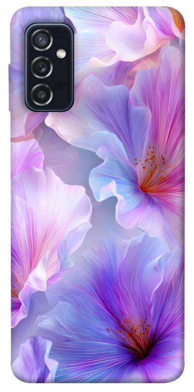 Чохол itsPrint Light purple для Samsung Galaxy M52, квіти, купити оптом з доставкою