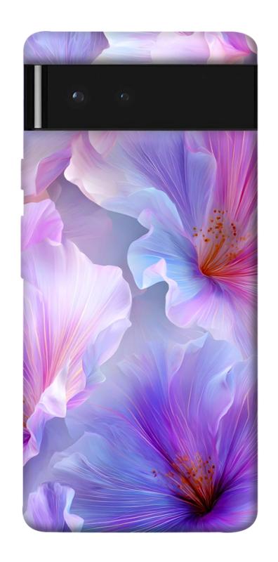 Чохол itsPrint Light purple для Google Pixel 6, квіти, купити оптом з доставкою
