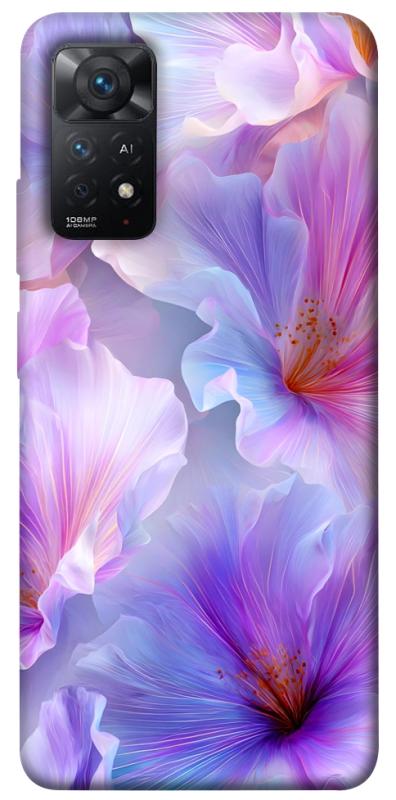 Чехол itsPrint Light purple для Xiaomi Redmi Note 11 Pro 4G/5G, цветы, купить оптом с доставкой