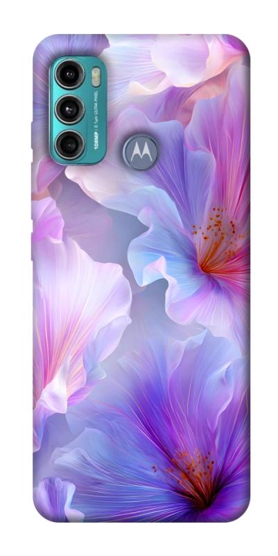 Чохол itsPrint Light purple для Motorola Moto G60, квіти, купити оптом з доставкою