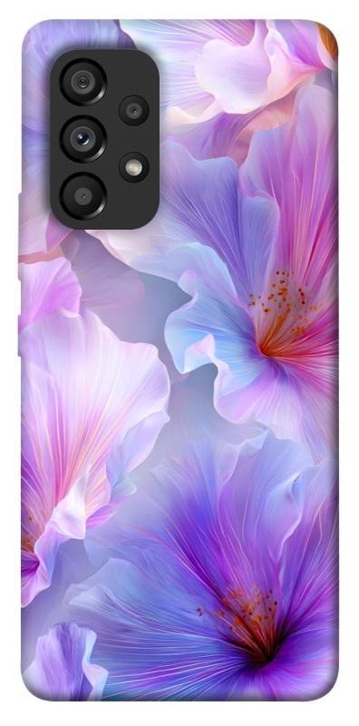 Чехол itsPrint Light purple для Samsung Galaxy A53 5G, цветы, купить оптом с доставкой