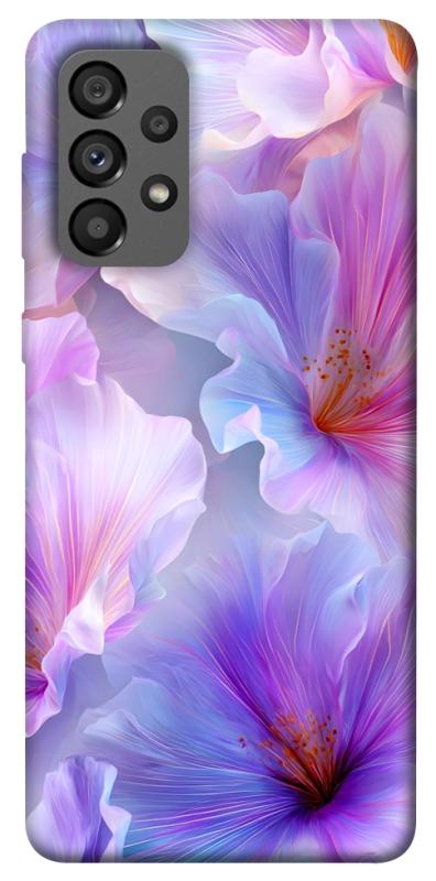 Чехол itsPrint Light purple для Samsung Galaxy A73 5G, цветы, купить оптом с доставкой